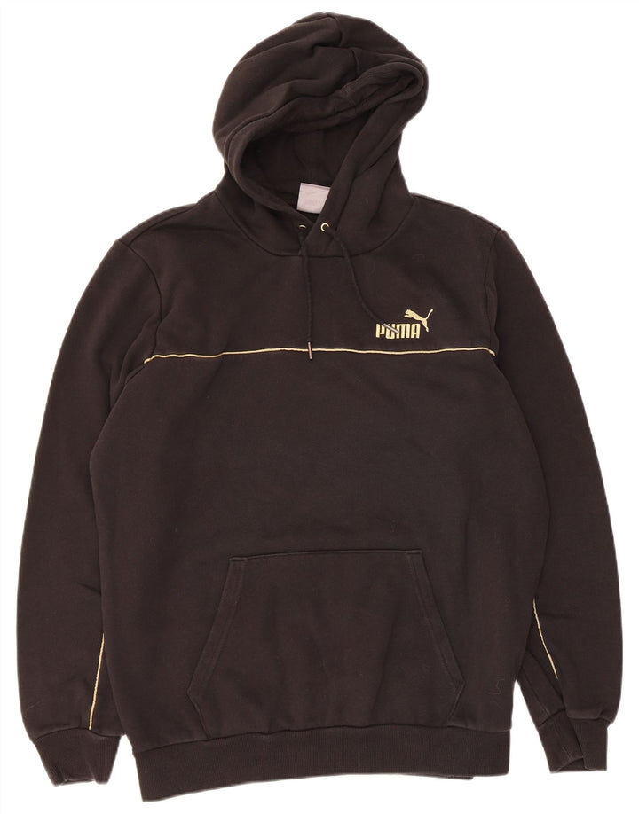 Puma Hombre Sudadera Con Capucha Jumper Medium Negro Algodón
