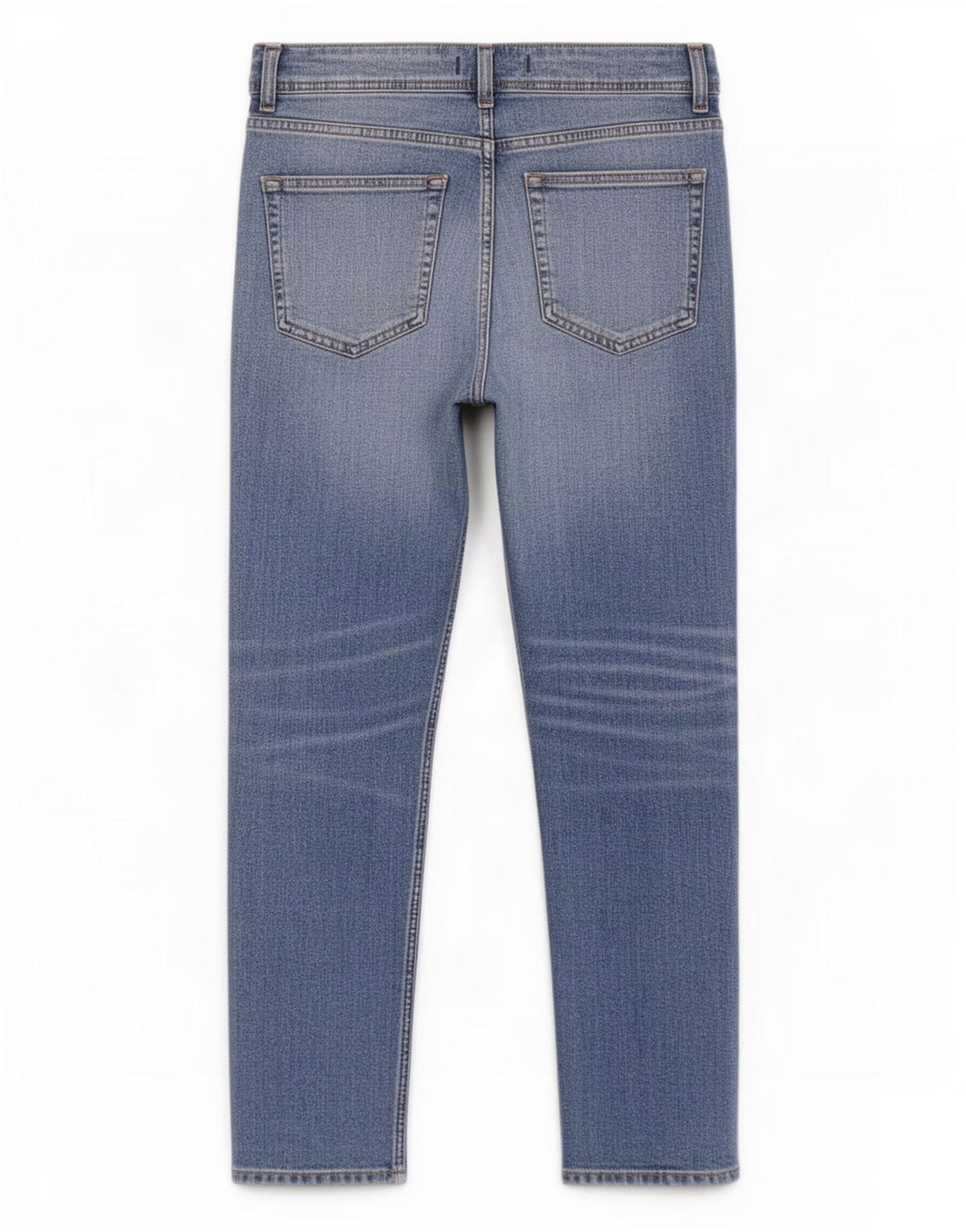 Zara Mujer Vaqueros Cropped EU 40 Medium W30 L26 Azul