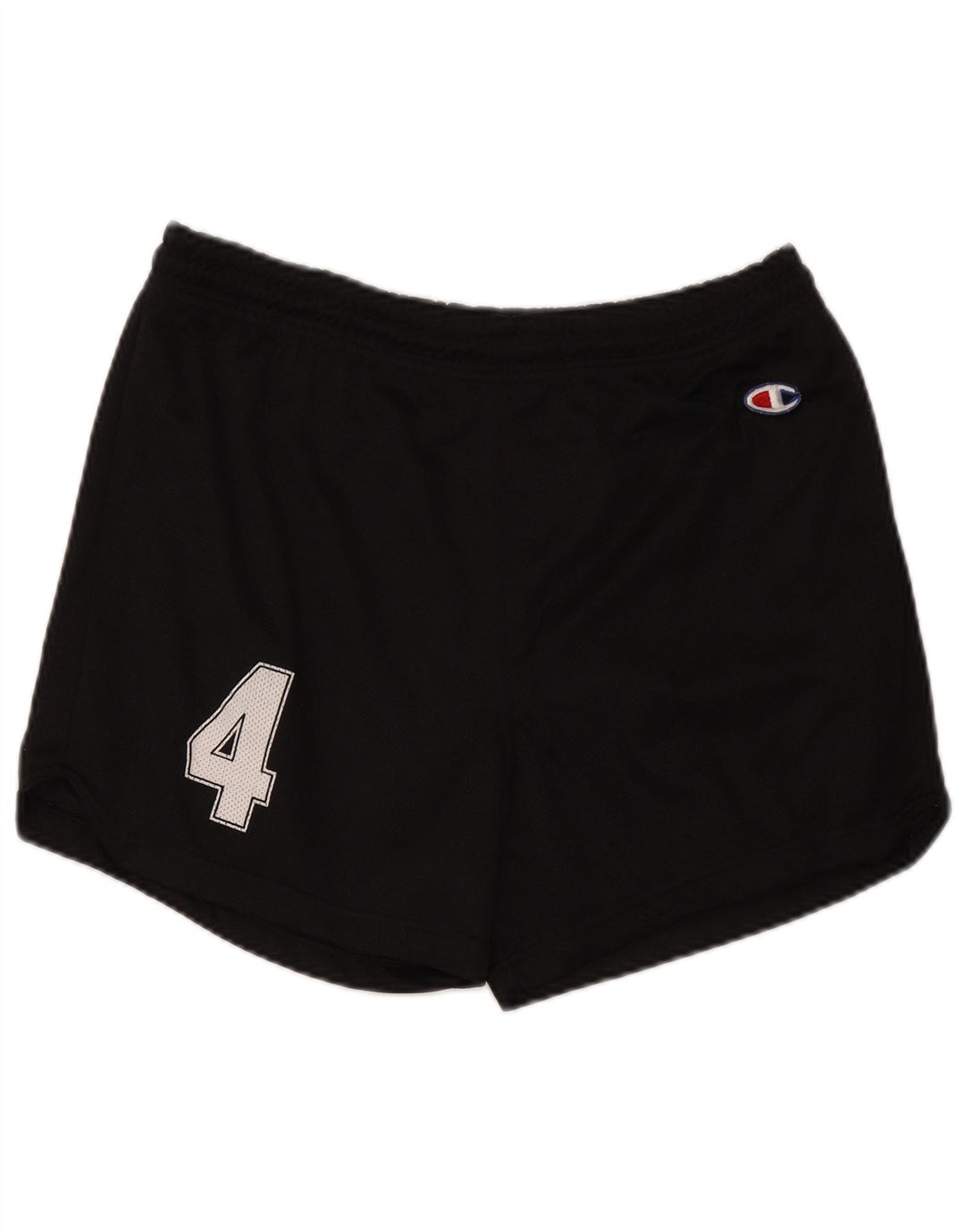 Champion Pantalones cortos deportivos para hombre, talla grande, poliamida negra