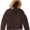 Superdry Mujer Chaqueta Acolchada Con Capucha UK 40 Small Nylon Negro