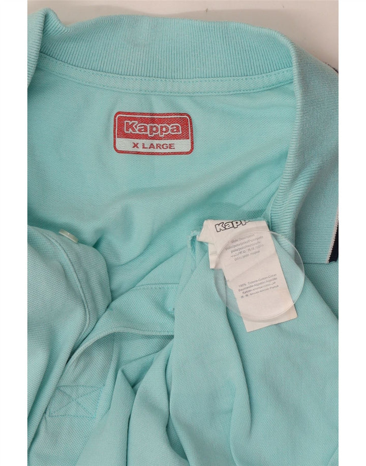 Kappa Polo Hombre XL Turquesa Algodón