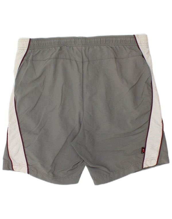 Nike Shorts deportivos para hombre UK 39/41 Nylon color block gris medio