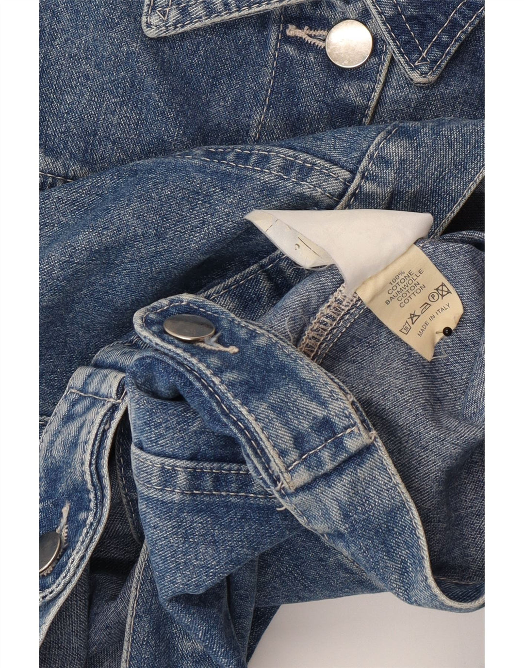 Chaqueta vaquera para mujer Gaudí UK 10 Small Blue Cotton