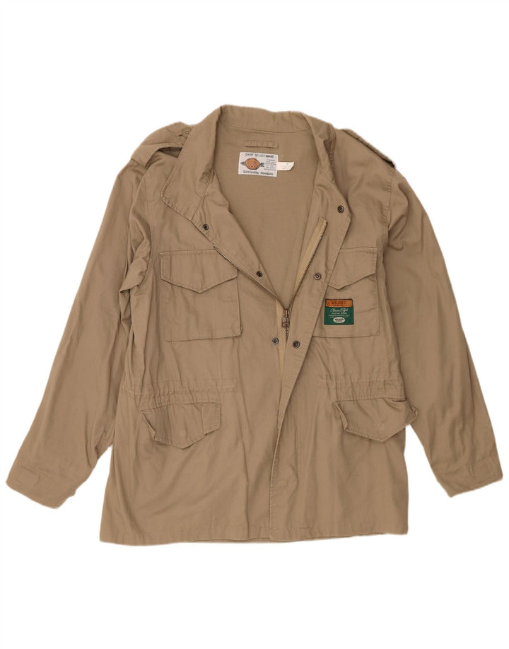 Wilker Chaqueta militar para hombre UK 38 Algodón beige medio