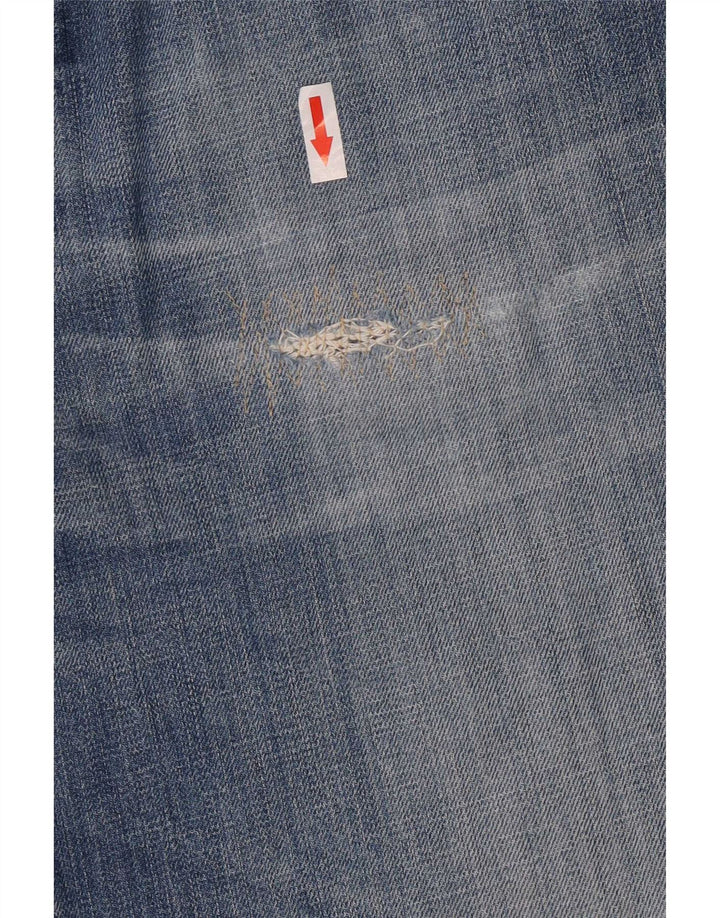 Jeans Armani Mujer Rectos W32 L30 Algodón Azul