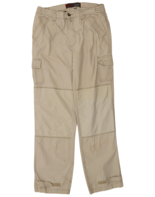 Slam - Pantalón cortavientos recto para hombre IT 46 Small W32 L33 Beige