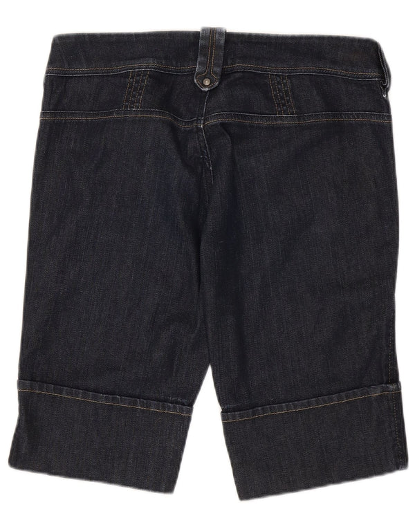 Diesel Bermudas Vaqueras Para Mujer W29 Algodón Azul Marino Medio