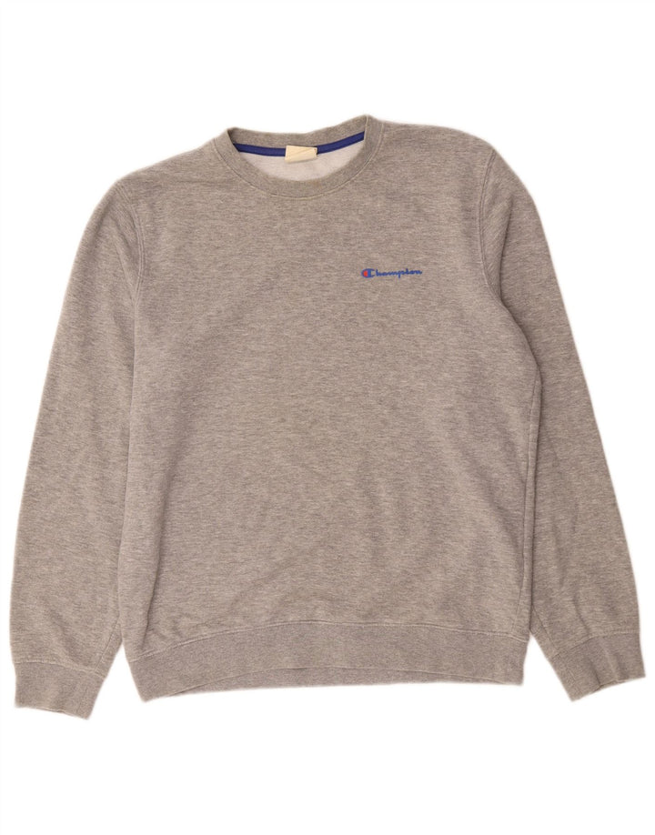 Champion Sudadera Jumper Gris Medio De Algodón Moteado