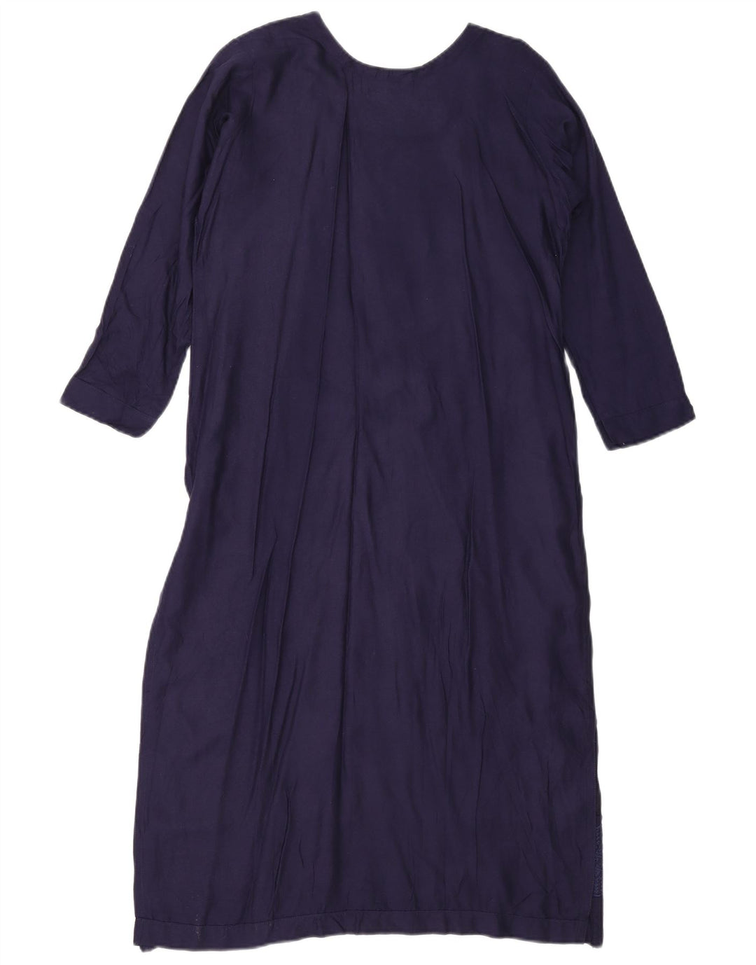 Vintage mujer A-Line vestido EU 38 medio azul marino geométrico