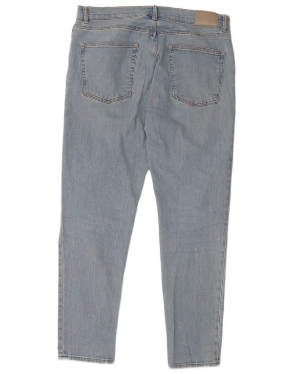 Zara Mens Slim Jeans EU 44 Grande W34 L30 Algodón Azul