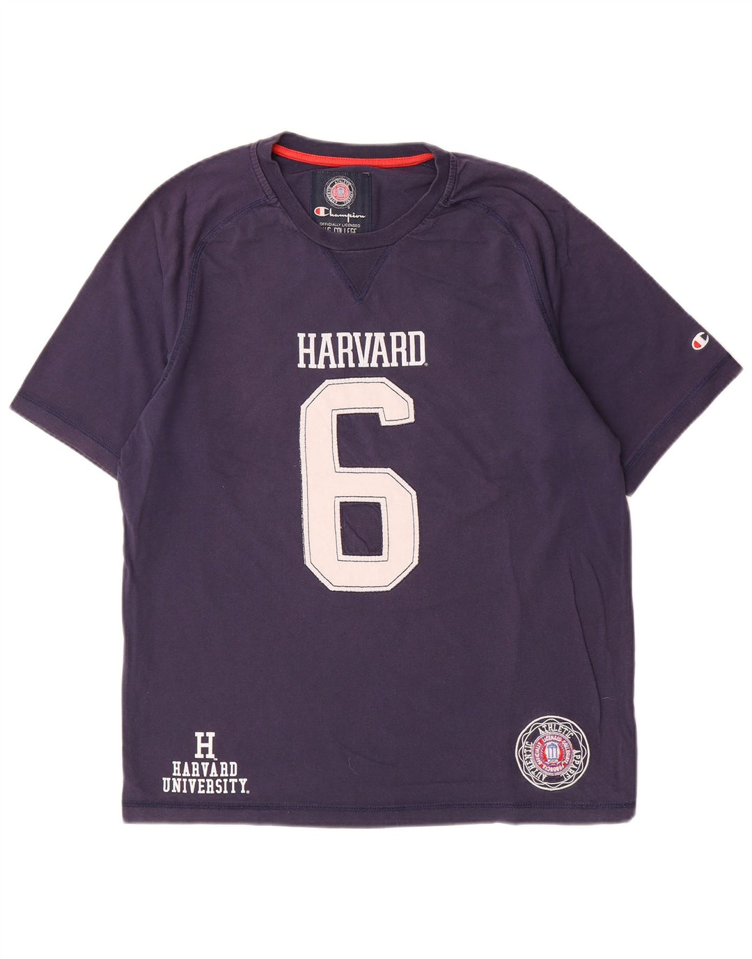 Champion Harvard Graphic Camiseta para hombre, talla mediana, azul marino