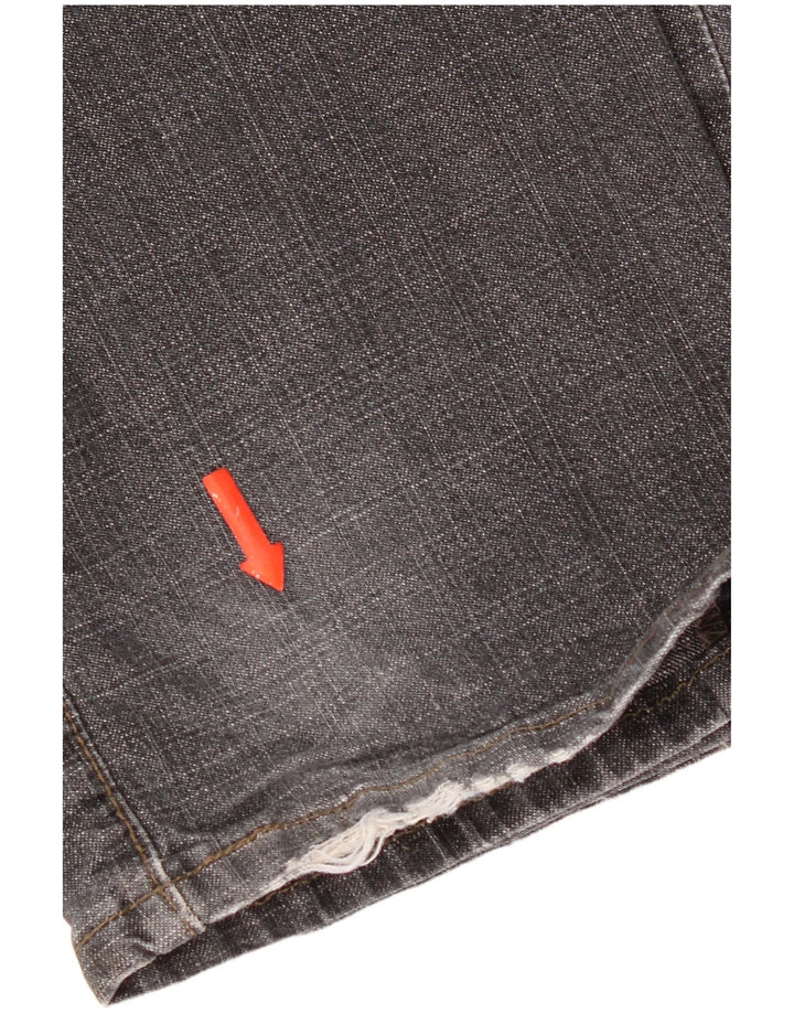 Levi's Jeans rectos desgastados 505 para mujer US 6 Medium W30 L32 Gris