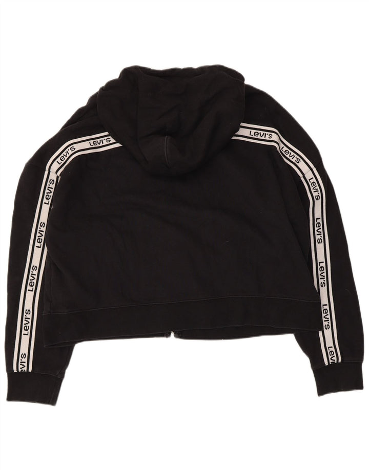 Levi's Suéter con capucha y cremallera extragrande para mujer UK 46 Large Black