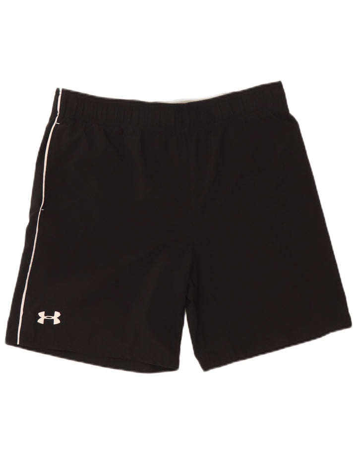 Under Armour Pantalones cortos deportivos con gráficos para hombre Poliéster negro mediano