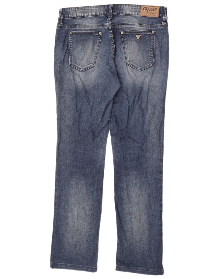 Guess Mujer Nicole Vaqueros Rectos W30 L30 Azul Marino