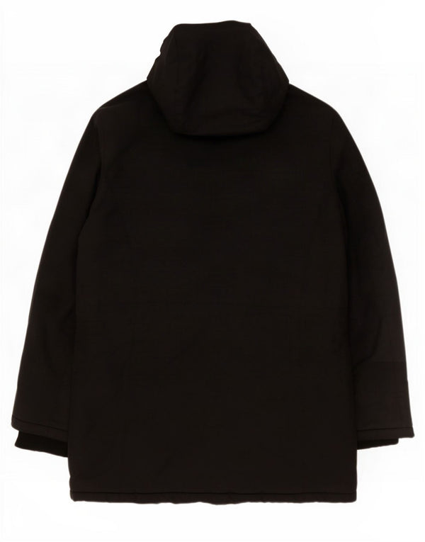 Superdry Parka para mujer, talla 40, talla grande, poliéster negro