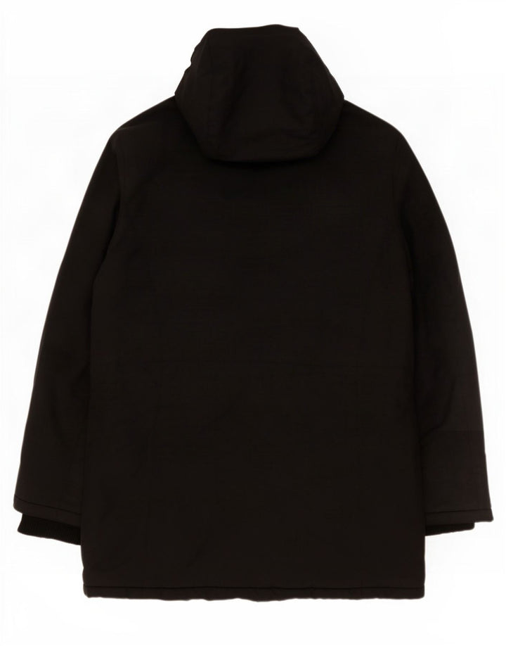 Superdry Parka para mujer, talla 40, talla grande, poliéster negro