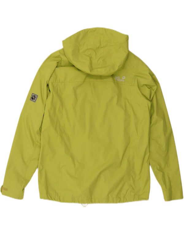 JACK WOLFSKIN Chaqueta impermeable con capucha para mujer UK 46 Large Green Polyamide