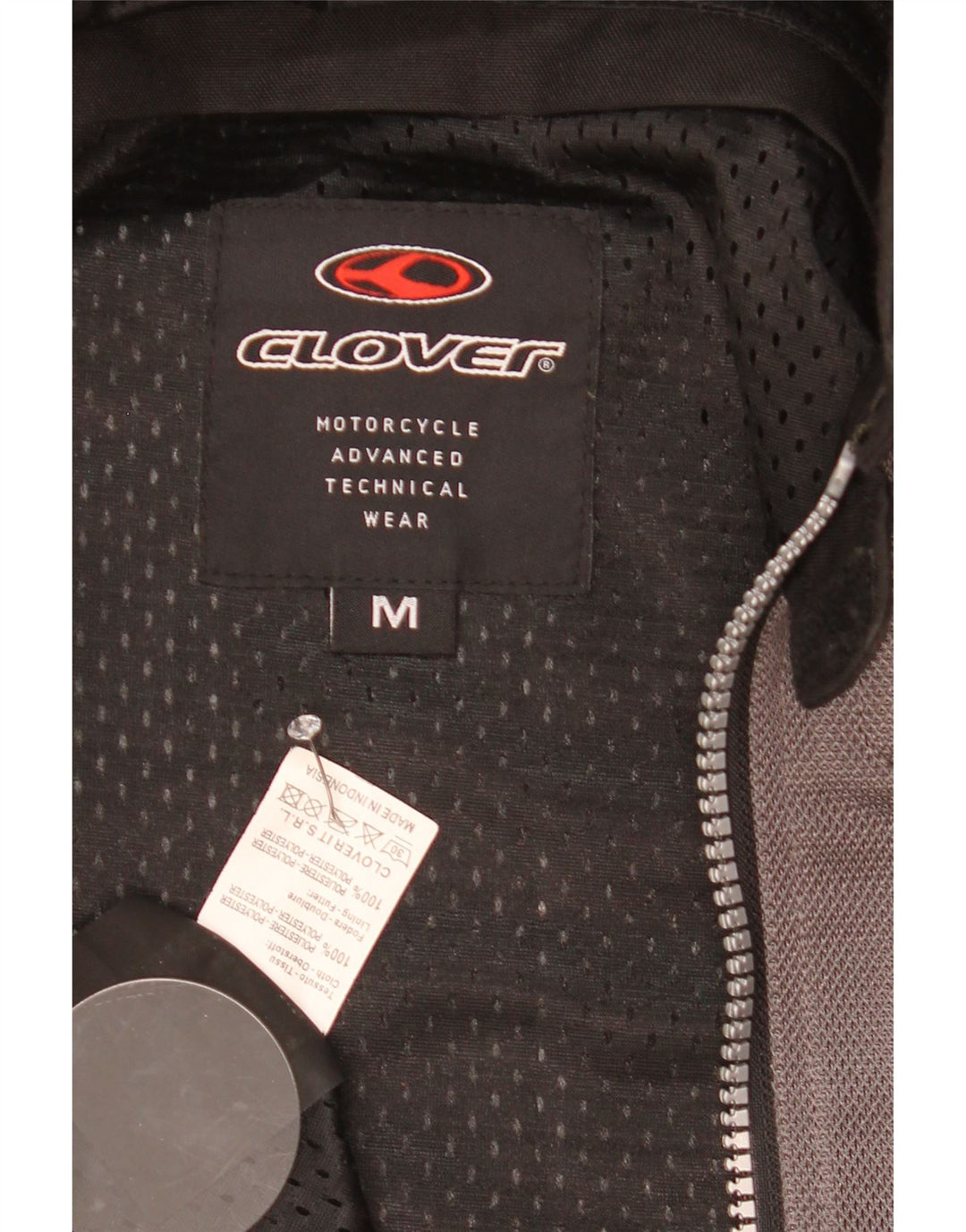 Chaqueta de motociclista Clover para mujer, talla 44, color gris medio