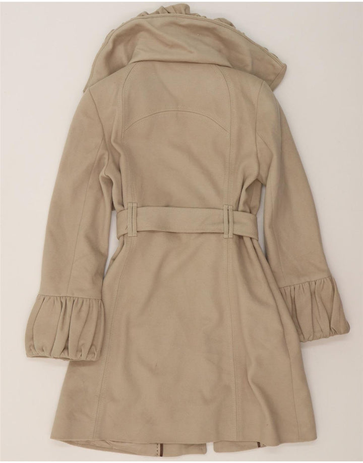 Zara Mujer Gabardina UK 10 Small Gris Lana