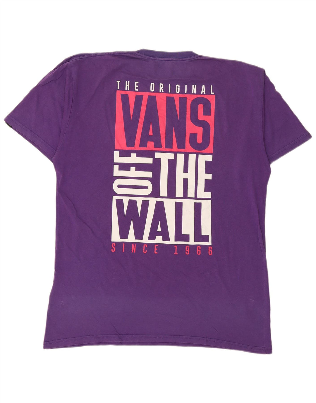 Vans Camiseta con gráfico de ajuste clásico para hombre Top grande de algodón morado