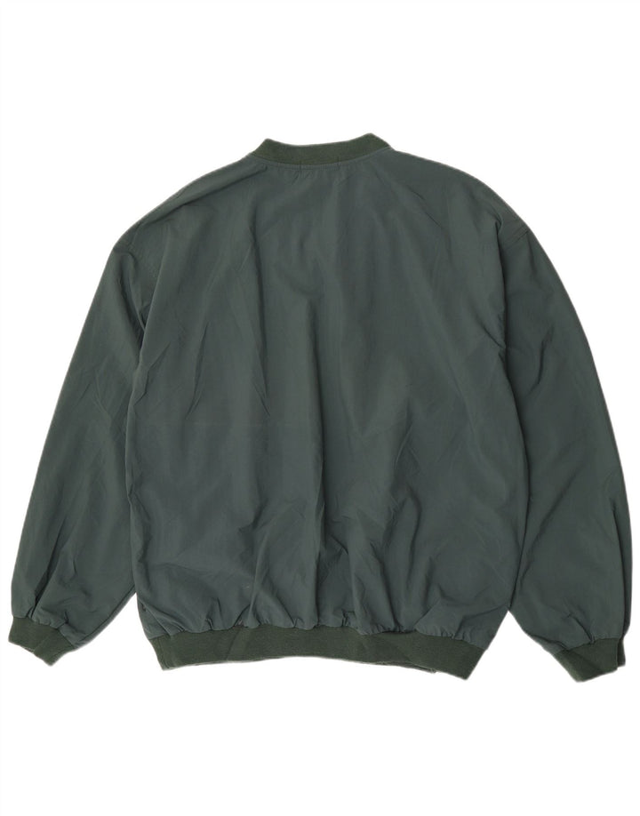 Izod Hombre Jersey Chándal Top Grande Nylon Verde