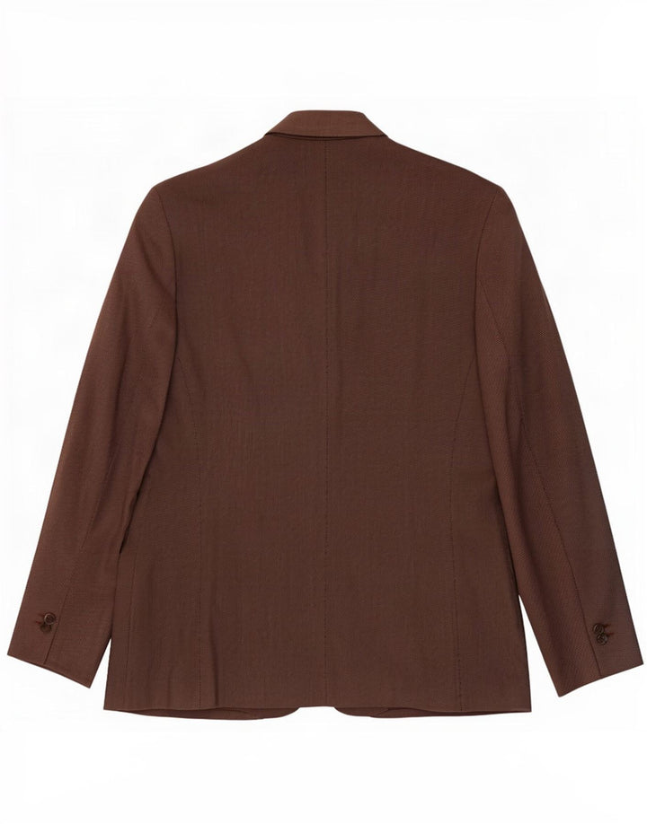 Marks & Spencer Chaqueta tipo blazer con 1 botón para mujer UK 20 2XL Marrón Poliéster