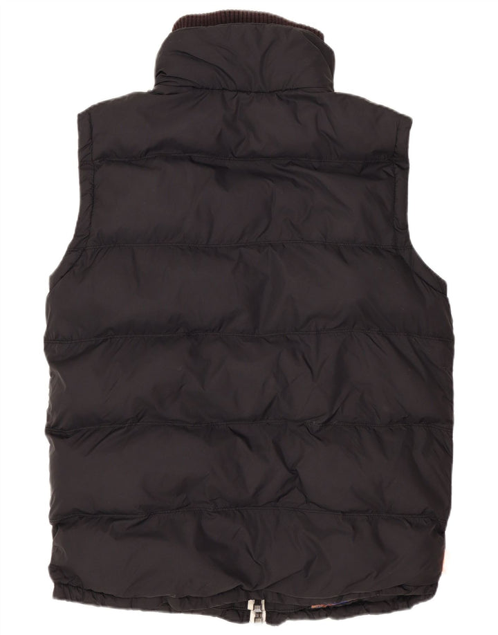 Superdry Chaleco acolchado extragrande para hombre, talla 40, nailon negro pequeño