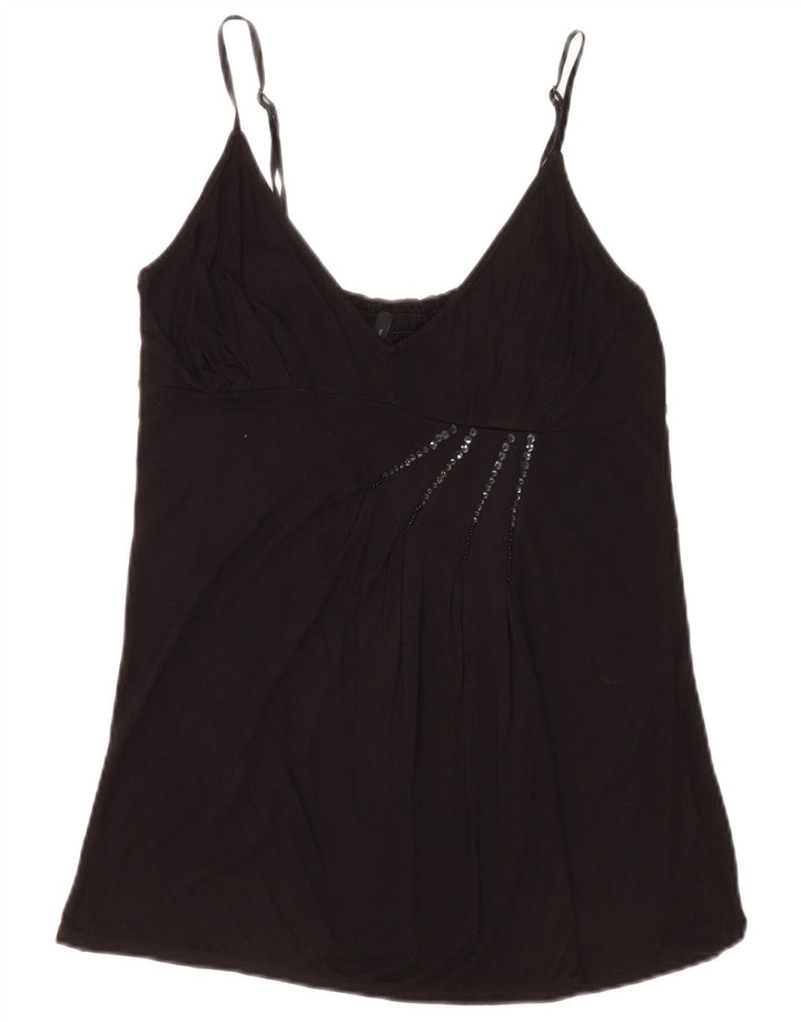 Benetton Top Camisola Mujer ES 40 Mediano Negro