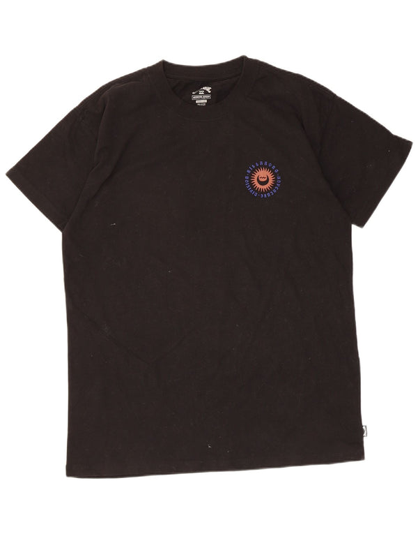 Billabong Hombre Camiseta Gráfica Top Medium Negro Algodón