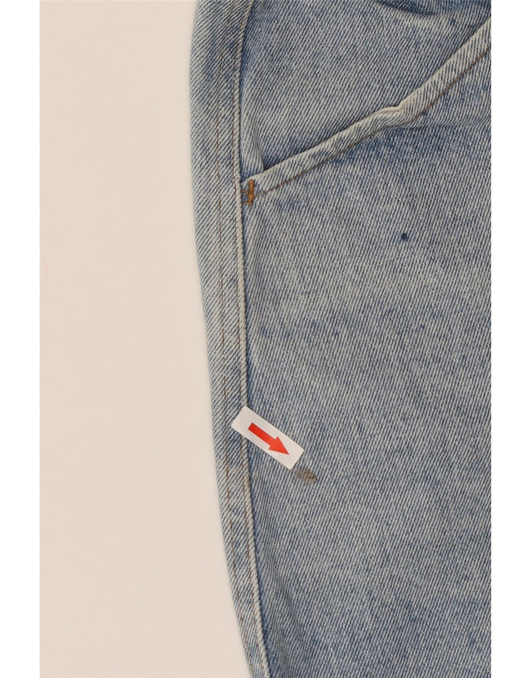 Vintage mujer cintura alta pantalones cortos de mezclilla W24 XS azul