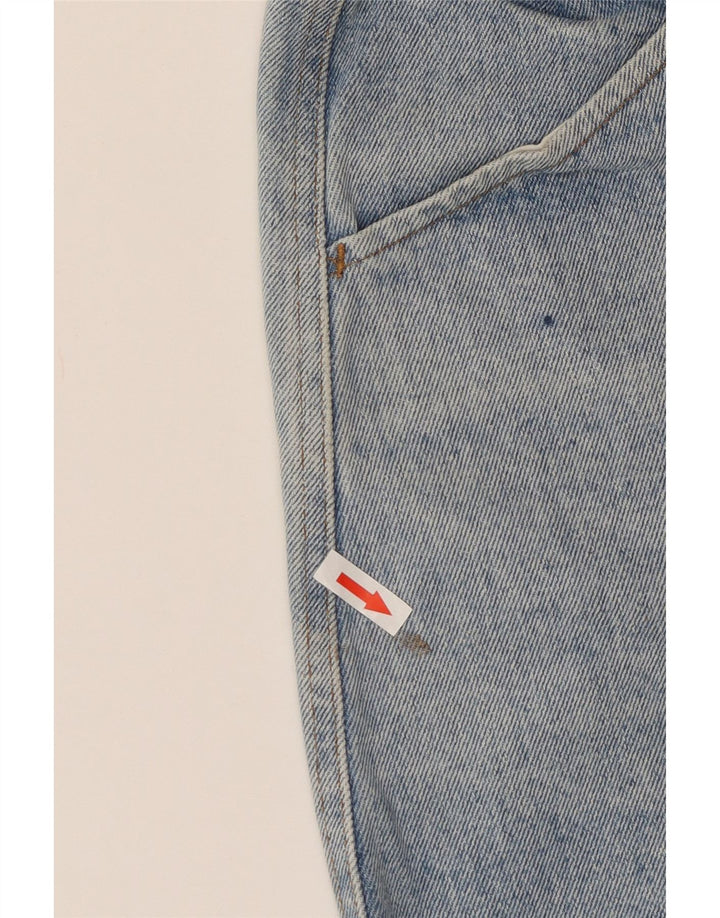 Vintage mujer cintura alta pantalones cortos de mezclilla W24 XS azul