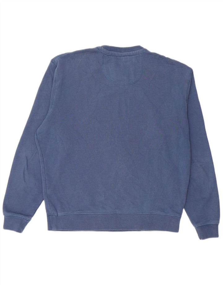 Jack Wills Hombre Sudadera Gráfica Jersey De Algodón Azul Medio