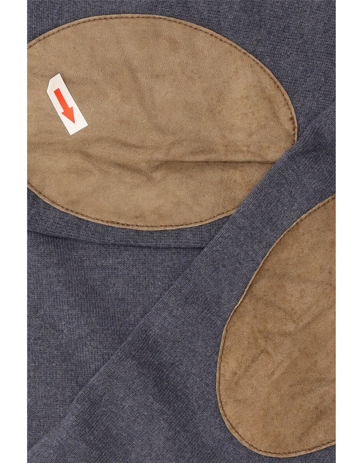 Massimo Dutti Jersey Cuello Redondo Hombre Small Azul Algodón