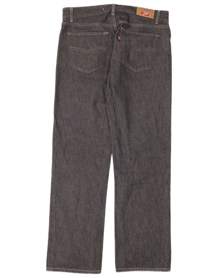 Vaqueros rectos para hombre Pit Stop W34 L32 Gris