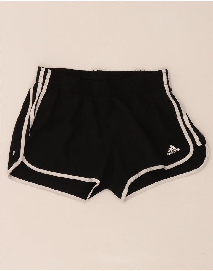 Adidas Pantalones cortos deportivos Primegreen para mujer UK 14 Mediano Negro Poliéster