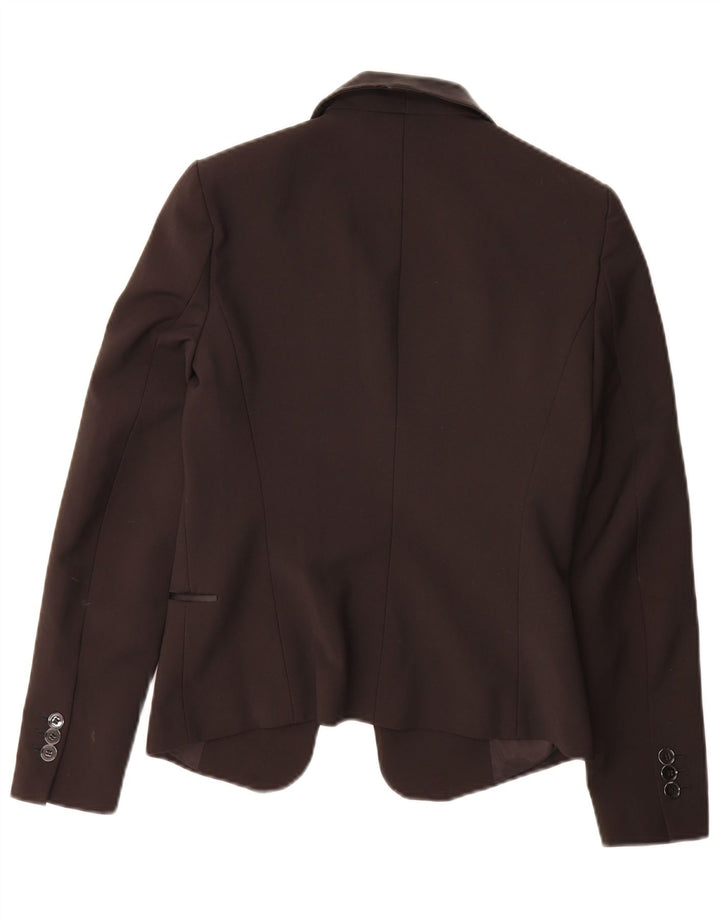 Zara Mujer Blazer Chaqueta UK 6 XS Negro