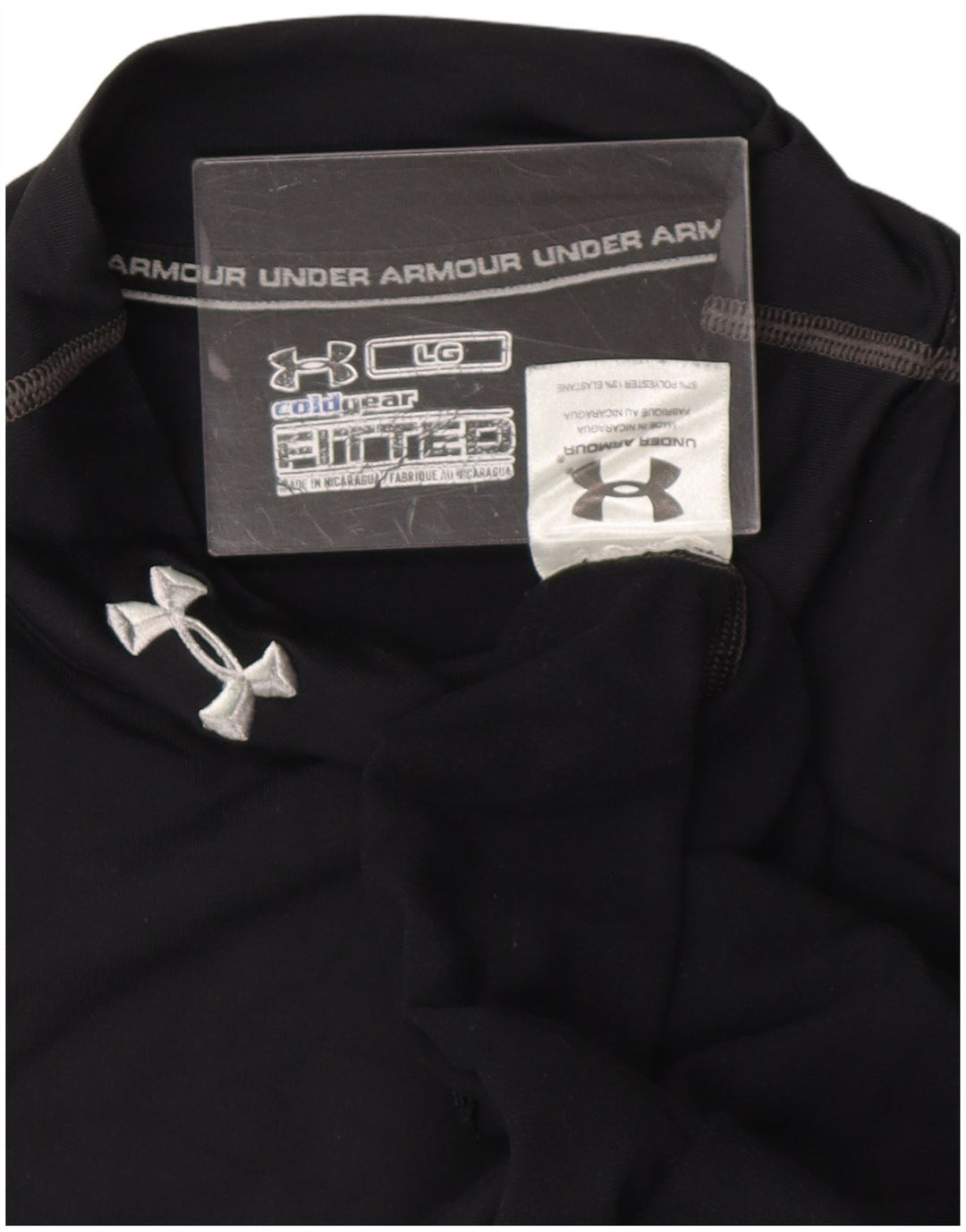 UNDER ARMOUR Camiseta Cold Gear para hombre de manga larga poliéster negro grande