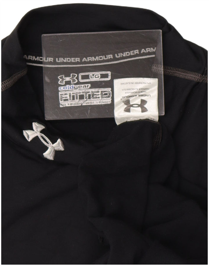 UNDER ARMOUR Camiseta Cold Gear para hombre de manga larga poliéster negro grande