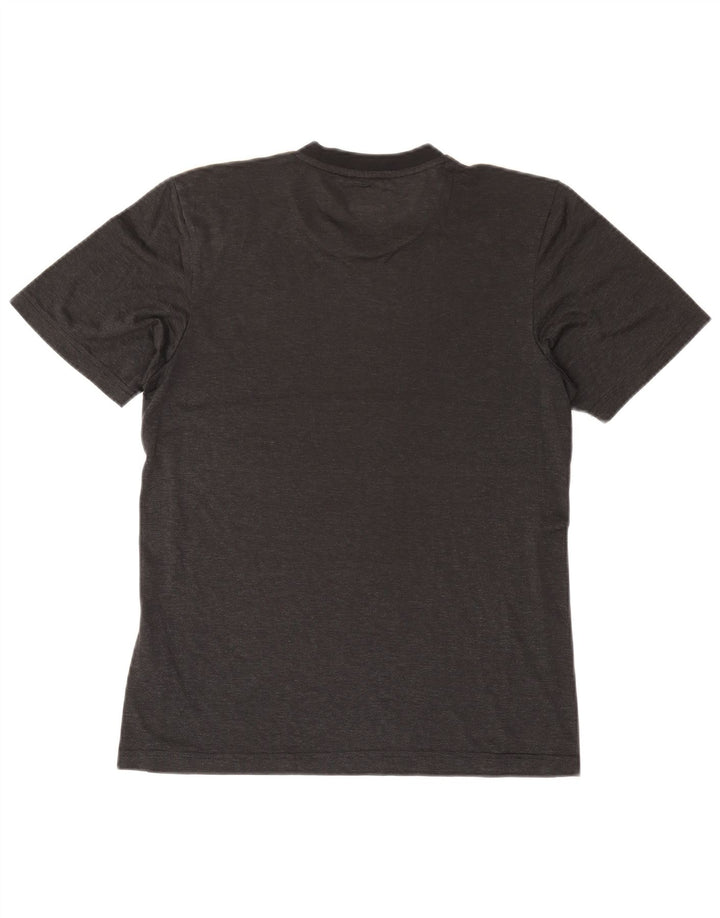 ADIDAS Mens Climalite Camiseta Top Pequeño Gris Poliéster