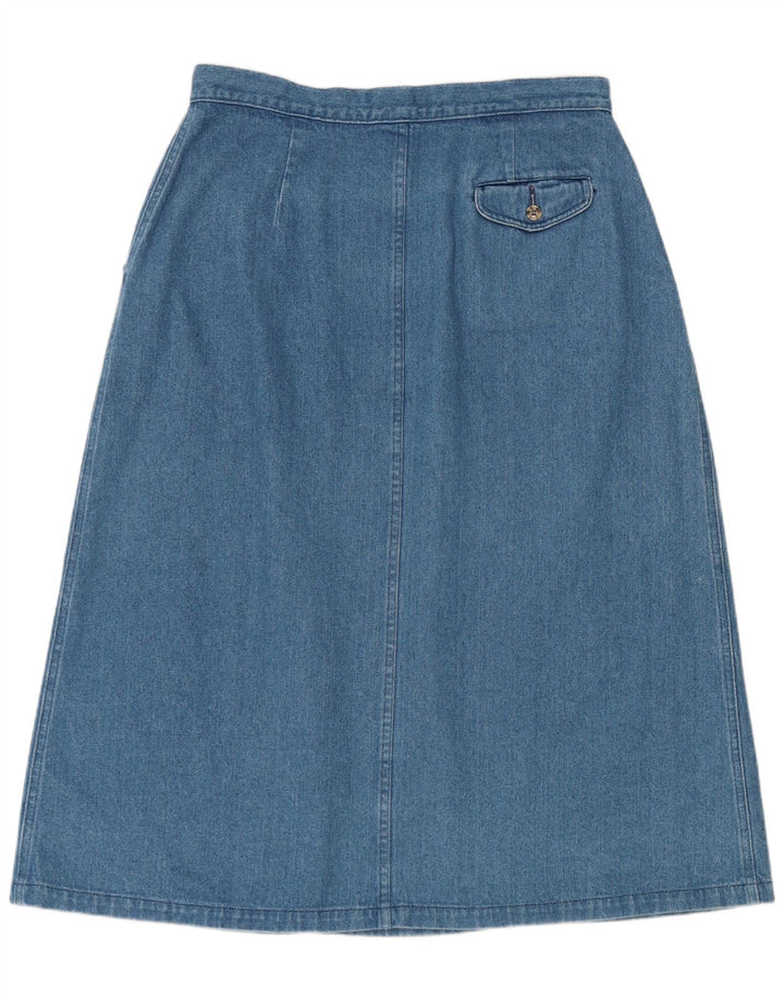 L.L.Bean Falda cruzada de mezclilla para mujer W32 Algodón azul grande