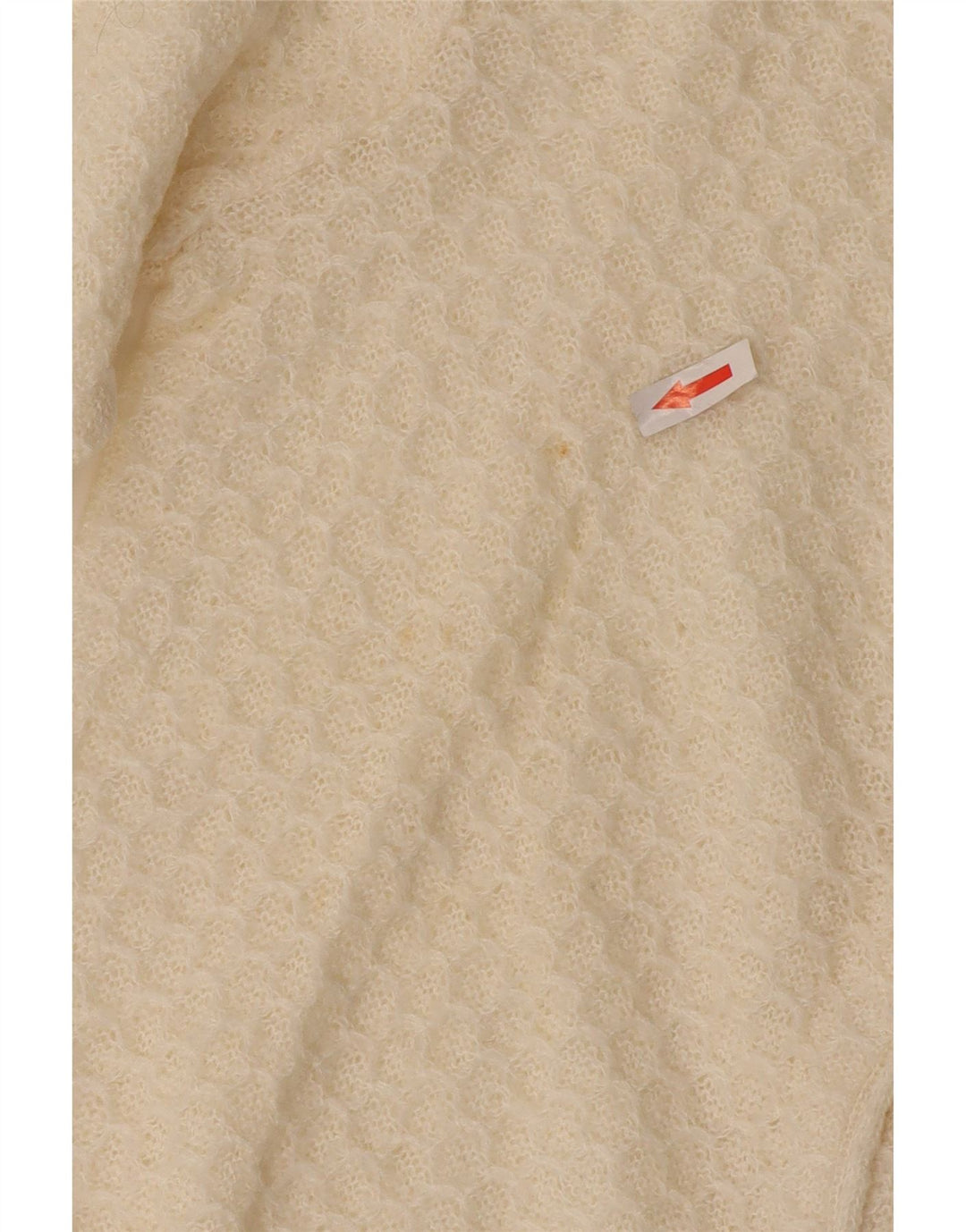 Vintage mujer Cardigan suéter Reino Unido 10 pequeño apagado blanco