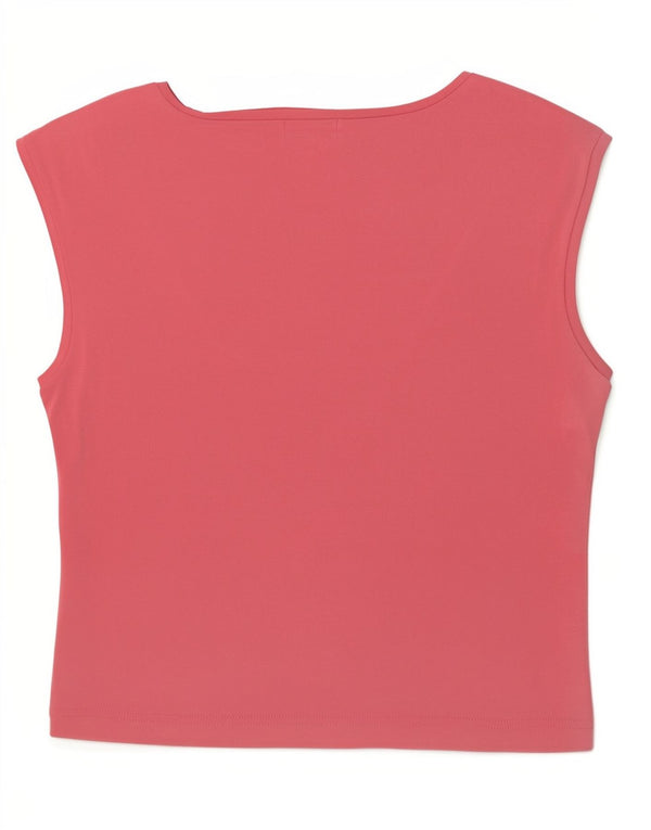 Ted Baker Top corto para mujer talla 4 grande modal rosa