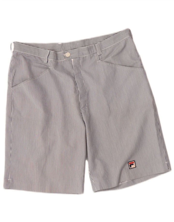 Fila Shorts casuales para mujer W32 Large Blue Pinstripe
