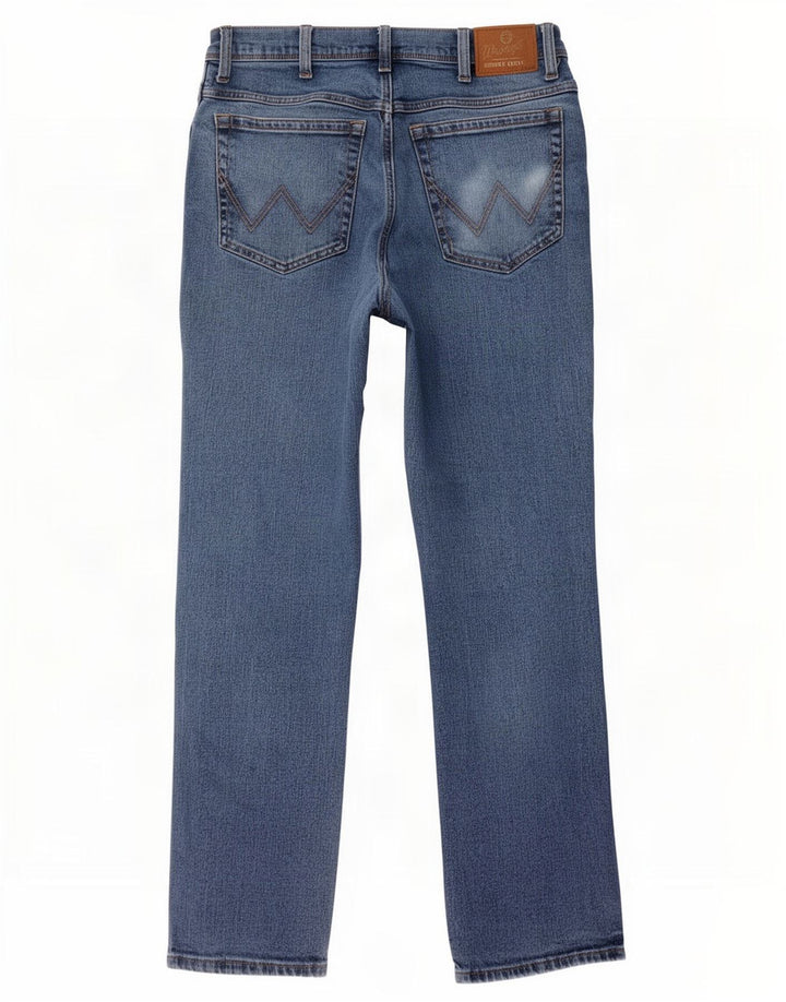 Wrangler Vaqueros Rectos Regulares Para Hombre W34 L32 Algodón Azul