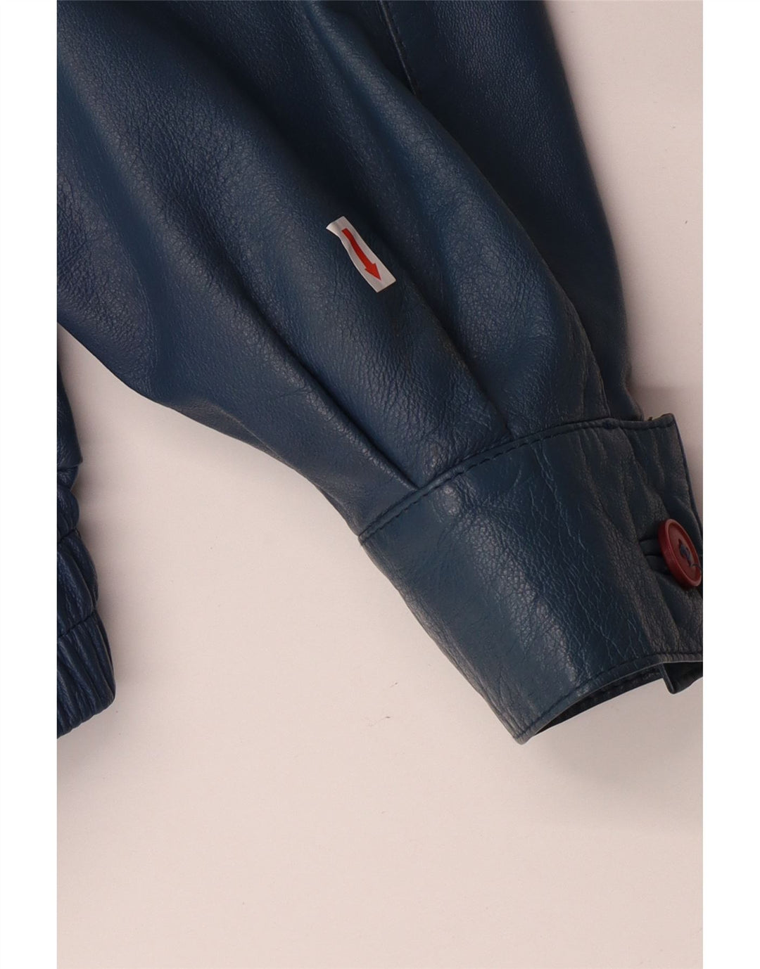 VINTAGE Chaqueta de cuero militar para hombre IT 52 XL Cuero azul