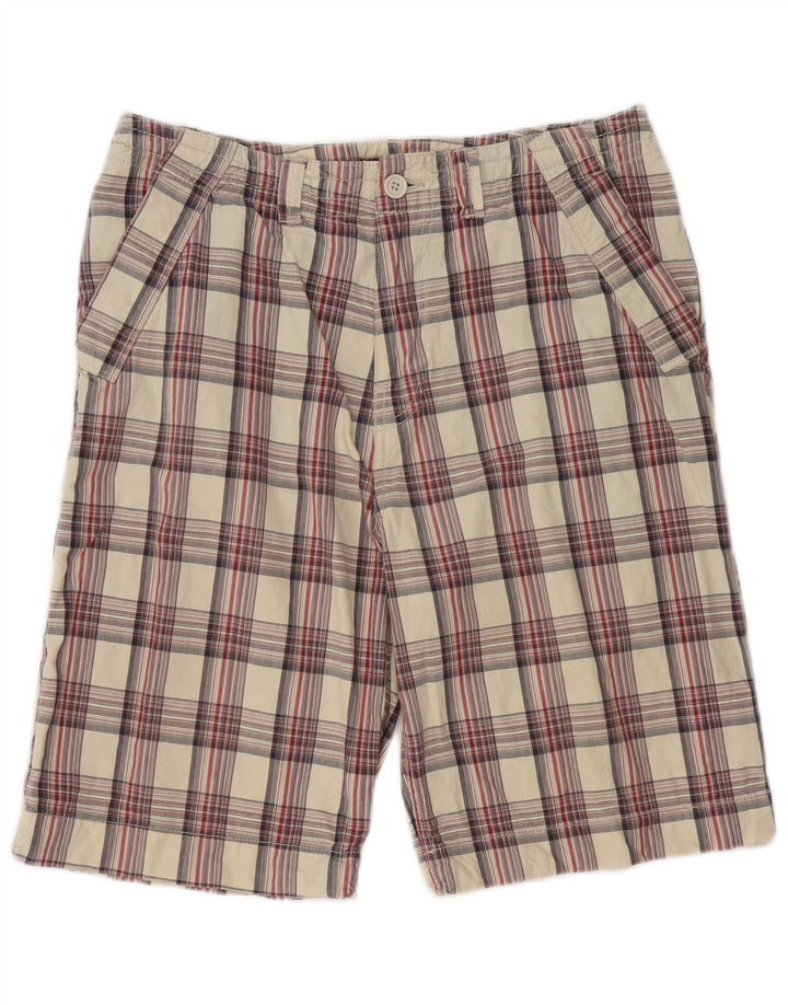 Ted Baker Pantalones cortos chinos para hombre W32 Algodón a cuadros multicolor mediano