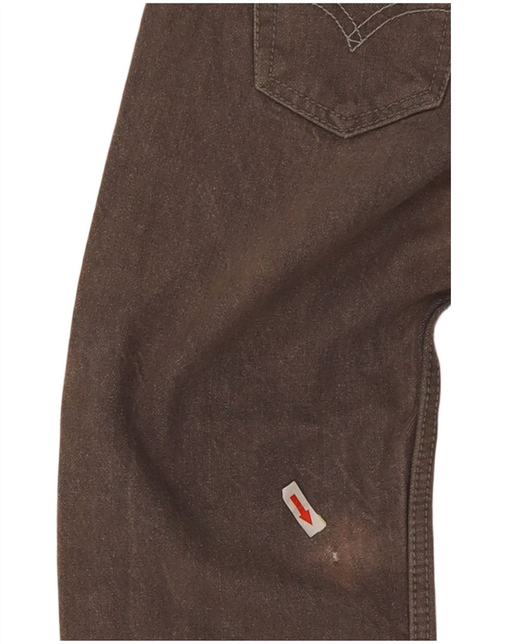 Levi's Mujer 505 Vaqueros Rectos Regulares W25 L25 Algodón Gris