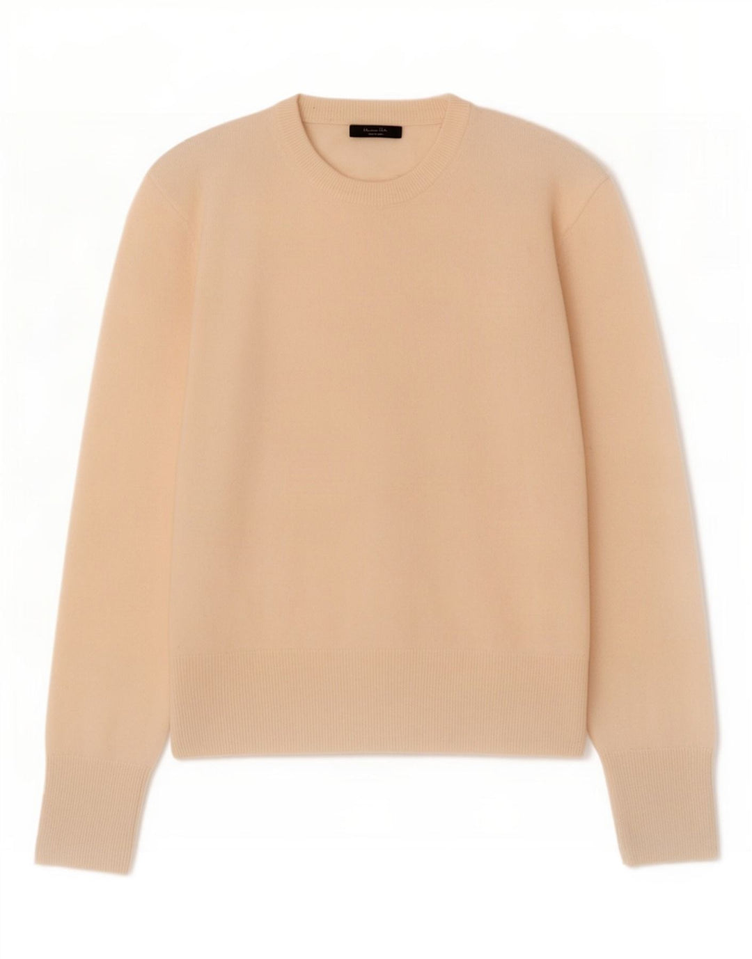 Massimo Dutti Jersey de Cuello Redondo para Mujer UK 44 Medium Beige