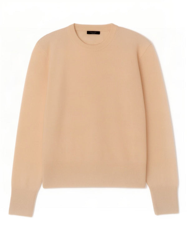 Massimo Dutti Jersey de Cuello Redondo para Mujer UK 44 Medium Beige